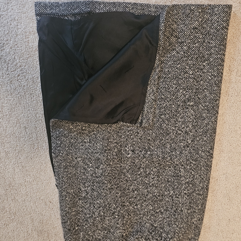 Sophisticated Black and Gray Women's Pencil Skirt